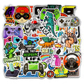 Doodle Stickers - Waterproof Vinyl Decals for Laptop, Suitcase, Console
