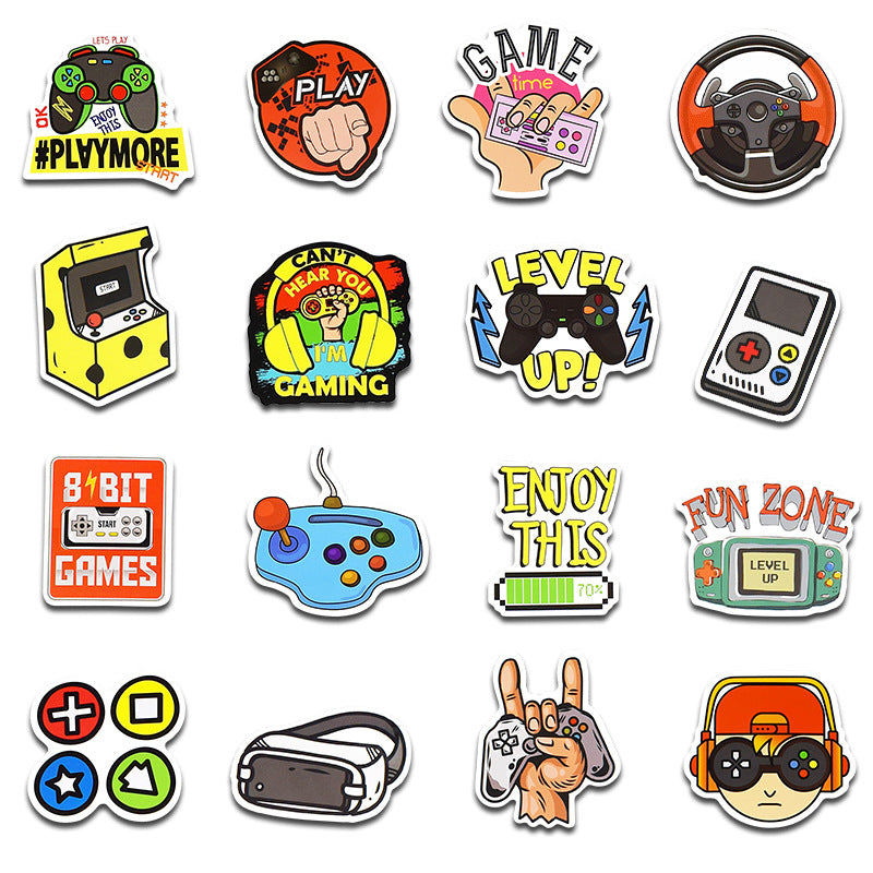 Doodle Stickers - Waterproof Vinyl Decals for Laptop, Suitcase, Console