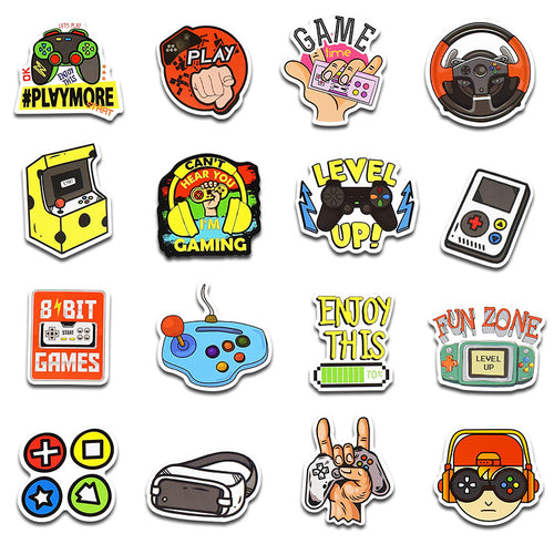 Doodle Stickers - Waterproof Vinyl Decals for Laptop, Suitcase, Console
