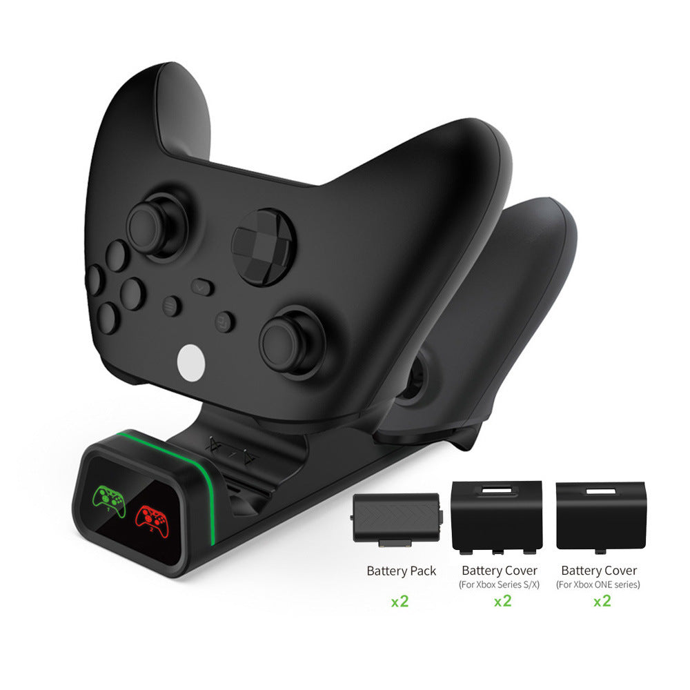 Xbox Controller Charging Station - Dual Charger Dock for Xbox Series X/S, Xbox One, One S, One X with 2 Rechargeable Battery Packs