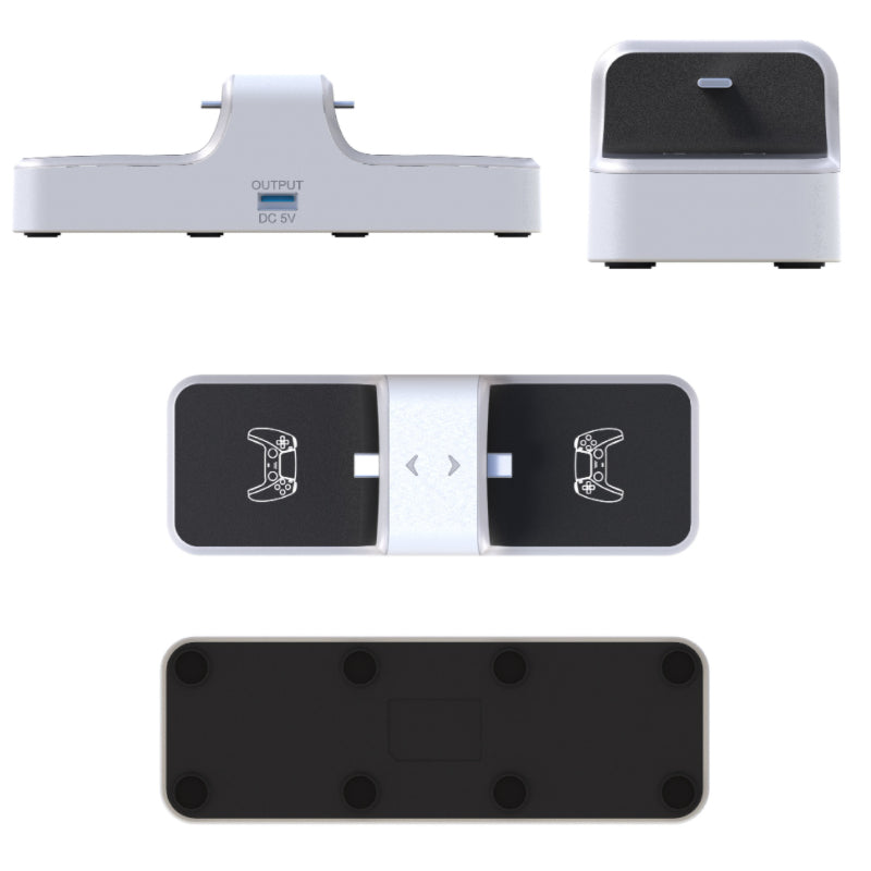 PS5 Controller Charging Station - Dual Charger Dock for PlayStation 5 with 2 Rechargeable Battery Packs