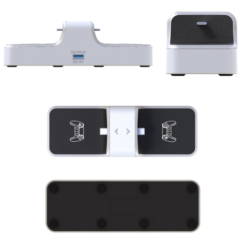 PS5 Controller Charging Station - Dual Charger Dock for PlayStation 5 with 2 Rechargeable Battery Packs
